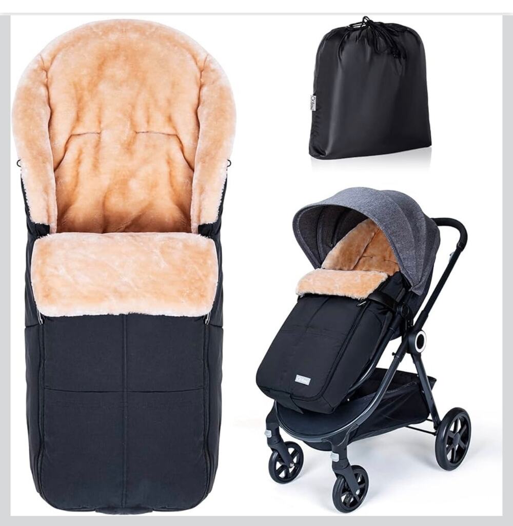 NEW Orzbow Stroller Footmuff Universal Faux Wool Baby Bunting Bag Warm, Weather